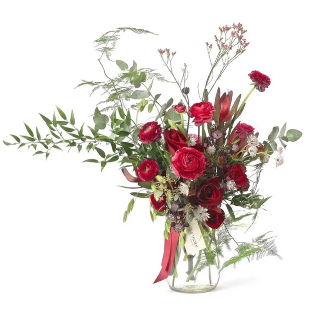 Bouquet renoncules rouge