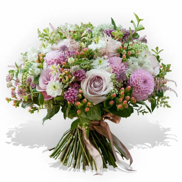 Bouquet rond parme