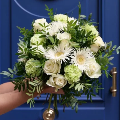 Bouquet Blanc et Vert