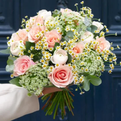 Bouquet pastel doux