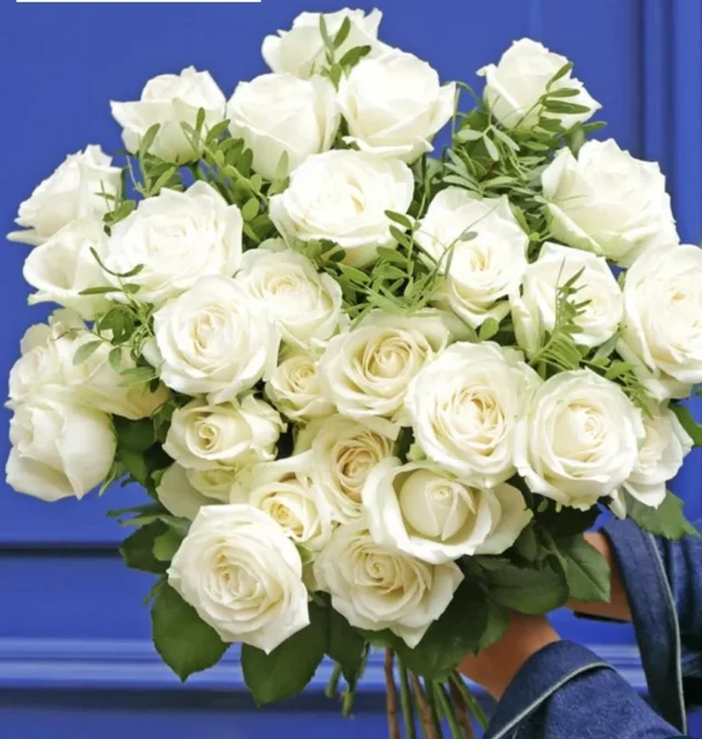 Bouquet roses blanches