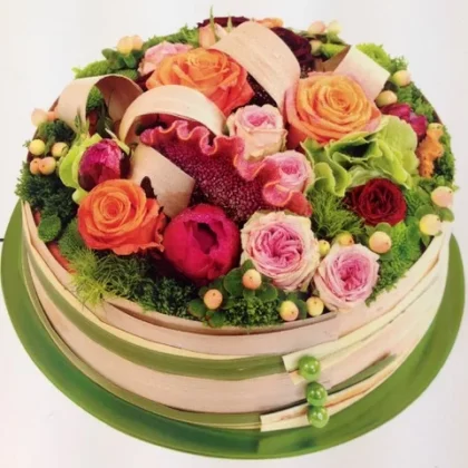 Gâteau en fleurs