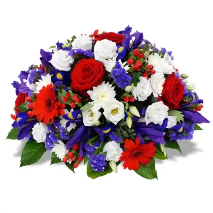 coussin-de-fleurs-tricolore