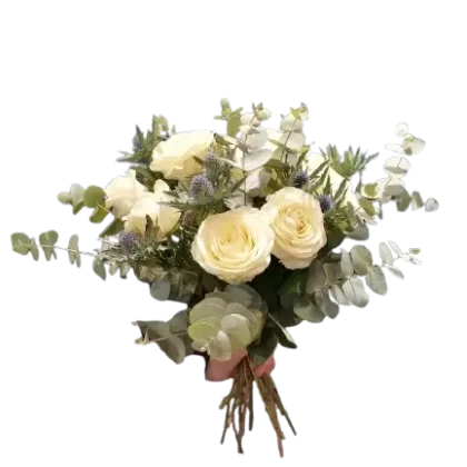 Bouquet_chardons_et_roses_blanche