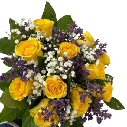 Bouquet_roses_jaune_et_parme