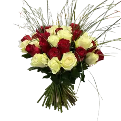 bouquet_rond_rouge_et_blanc